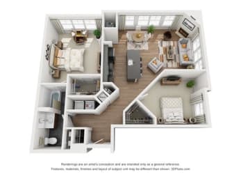 Merion | 1 bed - 1 Bath at Riverwalk, Pennsylvania