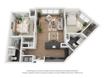 Radnor| 2 bed - 2 Bath at Riverwalk, Conshohocken, Pennsylvania