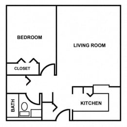  Floor Plan 1bed 1bath