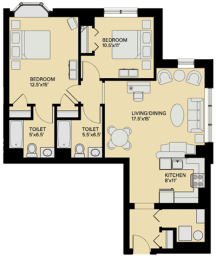 Floor plan at Marion Square, Brookline, 02446