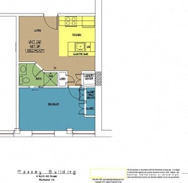  Floor Plan 4N4 Midtown, Unit 210