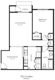  Floor Plan Caroline