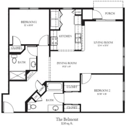  Floor Plan Belmont