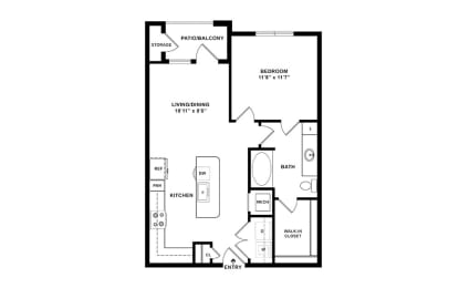 The Canal_3 - apartment floorplan at Windsor Lakeyard District, an apartment community in North Dallas