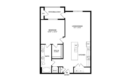 The Harbor 3 - apartment floorplan at Windsor Lakeyard District, an apartment community in North Dallas