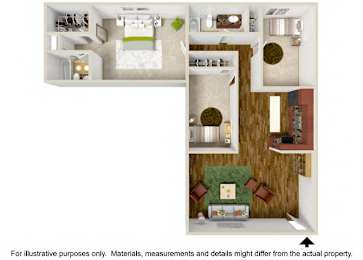  Floor Plan 3 Bedroom 1.5 Bath