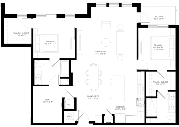  Floor Plan 2BR-B