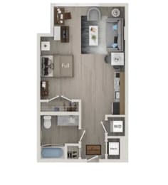 Hokusai Floor Plan at The Julian Orlando, Orlando, FL