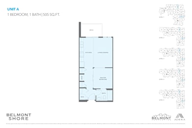  Floor Plan 1 Bed 1 Bath