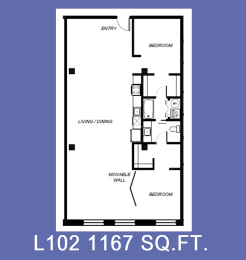  Floor Plan 2 Bedroom Market