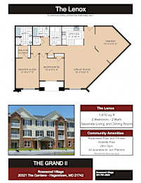 Lennox Floor Plan at Rosewood Village, Hagerstown