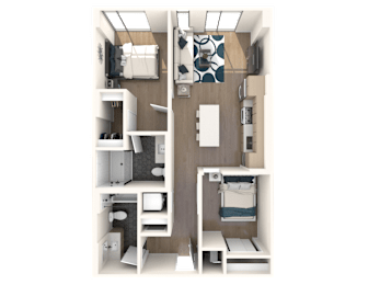  Floor Plan 2 Bedroom Junior