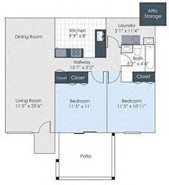  Floor Plan Two Bedroom