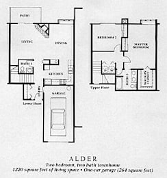 Alder Floorplan 2BD/2BTH