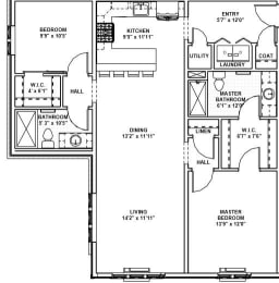  Floor Plan 42 - 2 Bed, 2 Bath