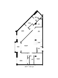  Floor Plan 2 Bed, 2 Bath & Bonus Room (Unit F)