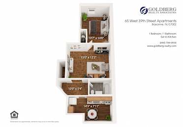  Floor Plan One Bedroom