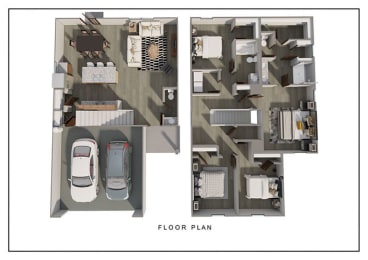 4 Bed 2.5 Bath Floor Plan | 1,927 Sq. Ft. at Valley Ridge, Rossville