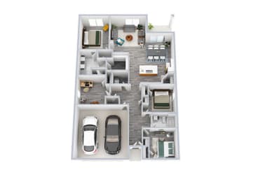 4 Bed 2 Bath Floor Plan | 1,764 Sq. Ft.at Valley Ridge, Georgia