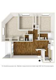  Floor Plan 3 Bedrooms, 2 Bathrooms Plan D