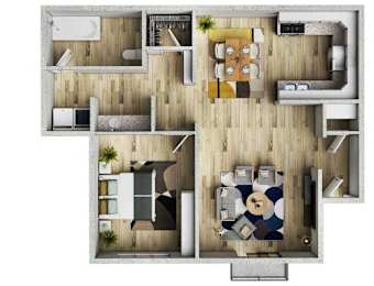  Floor Plan One Bedroom