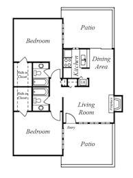  Floor Plan 2 Bedrooms, 2 Bathrooms B3