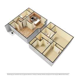  Floor Plan 3 Bedrooms, 1.5 Bathrooms