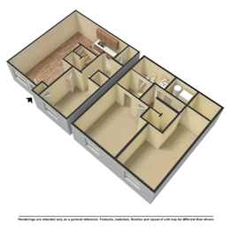  Floor Plan 3 Bedrooms, 2 Bathrooms