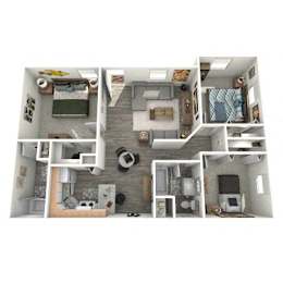  Floor Plan 3 Bedroom 2 Bath