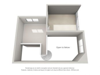 1BR 1BA plus loft - Plan E at Toluca Lofts, California