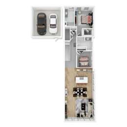  Floor Plan 2 Bedrooms, 2 Bathrooms Norton Loft