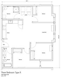  Floor Plan 3 Bedroom A