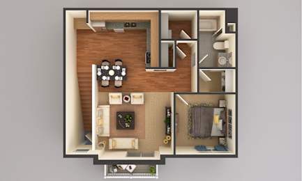 1 Bedroom floor plan