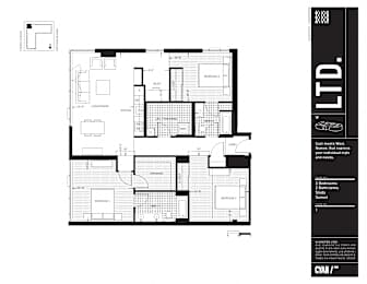  Floor Plan Three Bedroom with Study (C2)