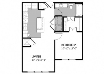  Floor Plan A-1 1Bedroom - Alt