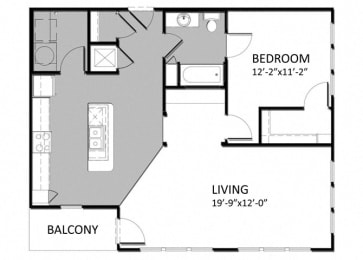  Floor Plan A-4 1Bedroom