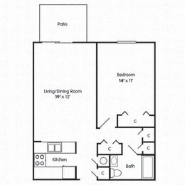 1 Bedroom Beech Grove Apartments