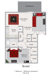One Bedroom Apartment in Flint, Michigan