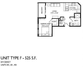 Floor Plan  Studio F