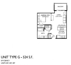 Floor Plan  Studio G