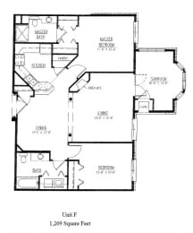  Floor Plan Unit F