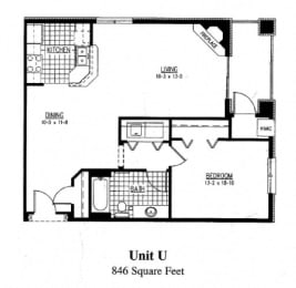  Floor Plan Unit U