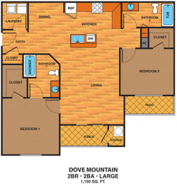  Floor Plan 2C - Two Bedroom