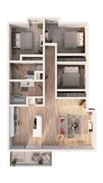  Floor Plan C2B - Mensen