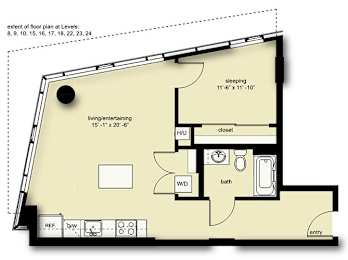 B5 Floor Plan at Stadium Place, Seattle, WA