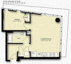 B8 Floor Plan at Stadium Place, Seattle