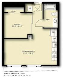 BNP4 Floor Plan at Stadium Place, Seattle