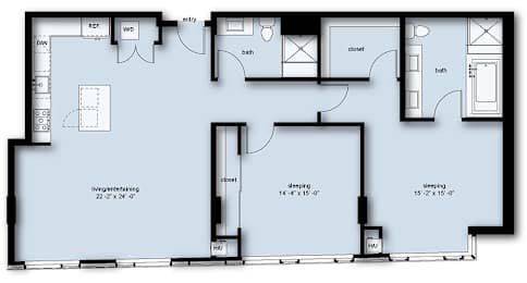 CP4 Floor Plan at Stadium Place, Seattle, Washington