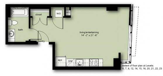 AP5 Floor Plan at Stadium Place, Seattle, WA