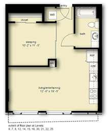BN4 Floor Plan at Stadium Place, Seattle